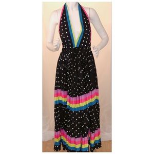 Polka Dot Halter Top Dress